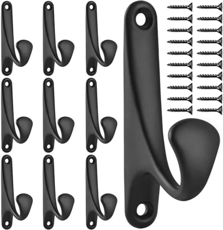 Kapstokhaken voor Vrije Tijd en Thuis Set van 10