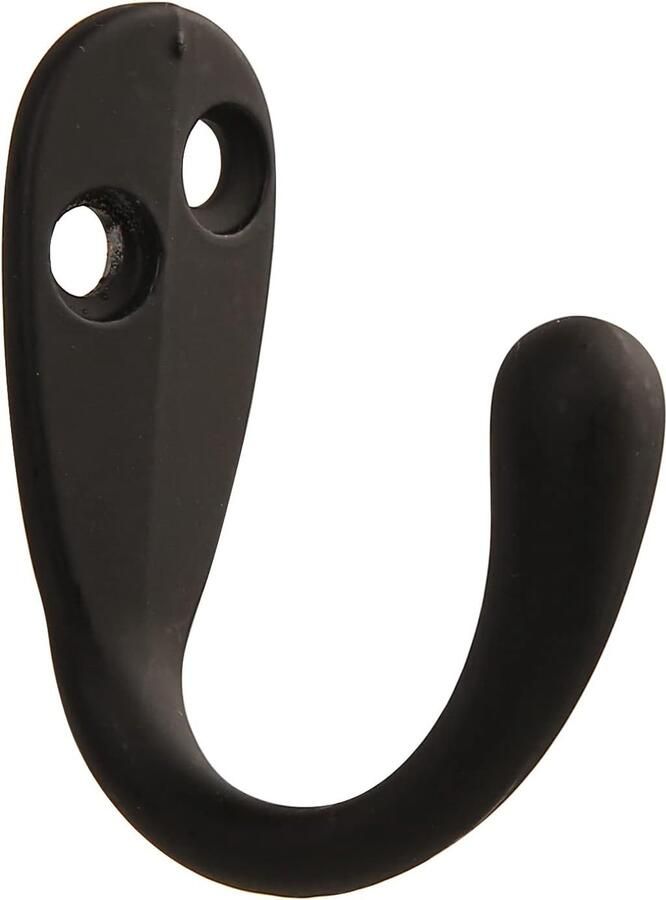 Kapstokhaken Wandgemonteerd Zwaar Belastbaar 6 Stuks Matzwart