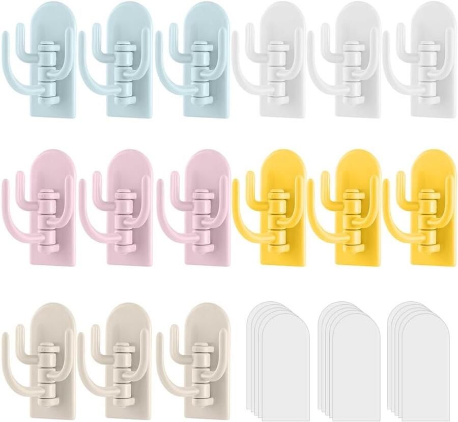 Kapstokhaken_Zelfklevende Handdoekhaken Zelfklevende Drievoudige Haak