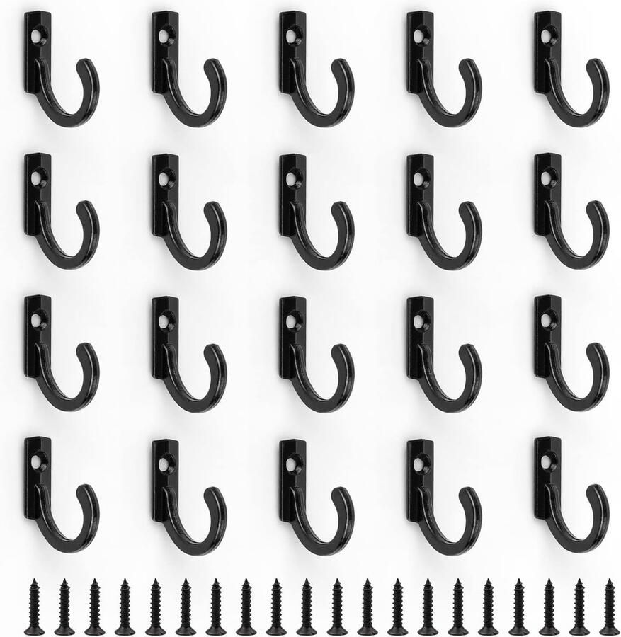 Kapstokhaken -wandhaken- Black Hooks Small