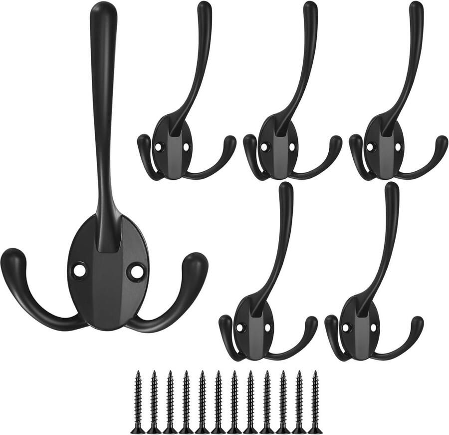 Kapstokhaken -wandhaken -black wall hooks