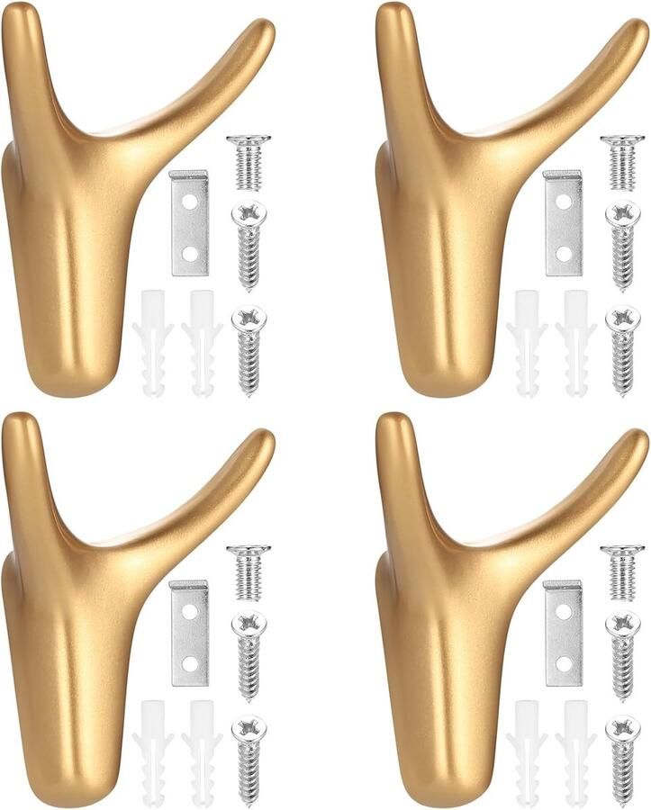 Kapstokhaken -wandhaken-deurhanger Double Wall Mounted