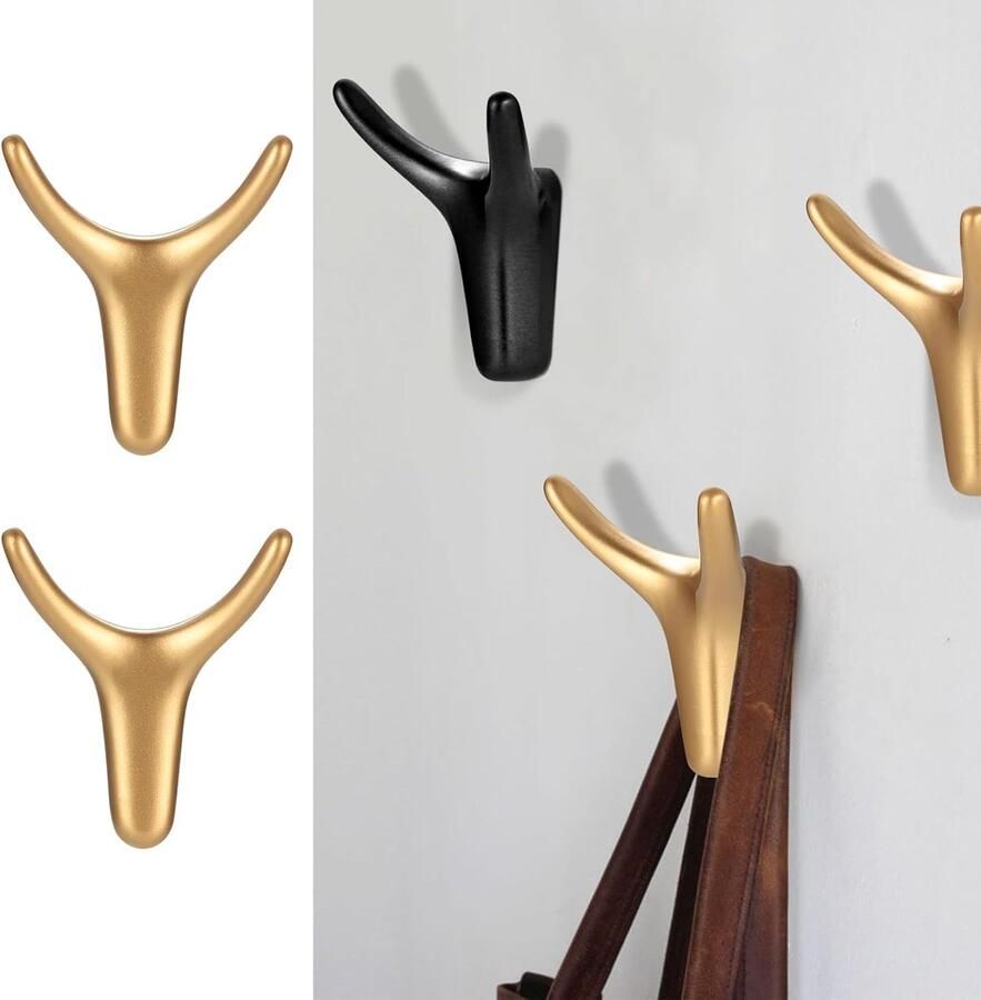 Kapstokhaken -wandhaken Double Screws Hooks Metal