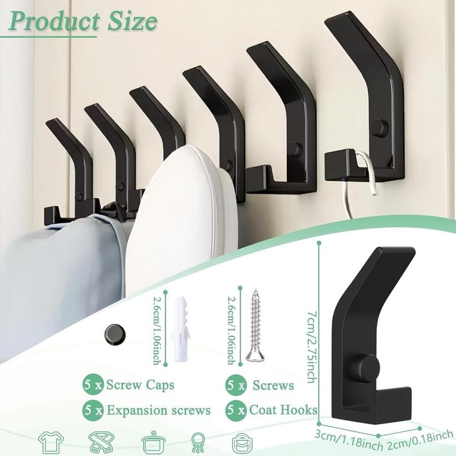 Kapstokhaken -wandhaken-Double Wall Hooks-c
