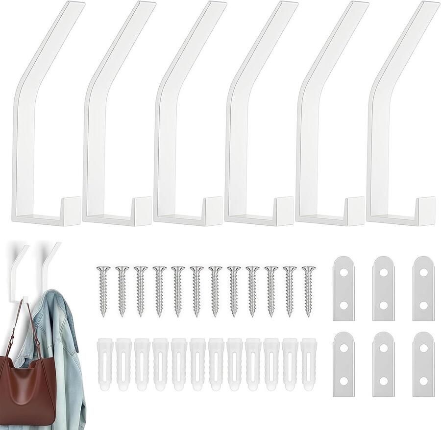 Kapstokhaken -wandhaken -Hooks Black Wall Clothes