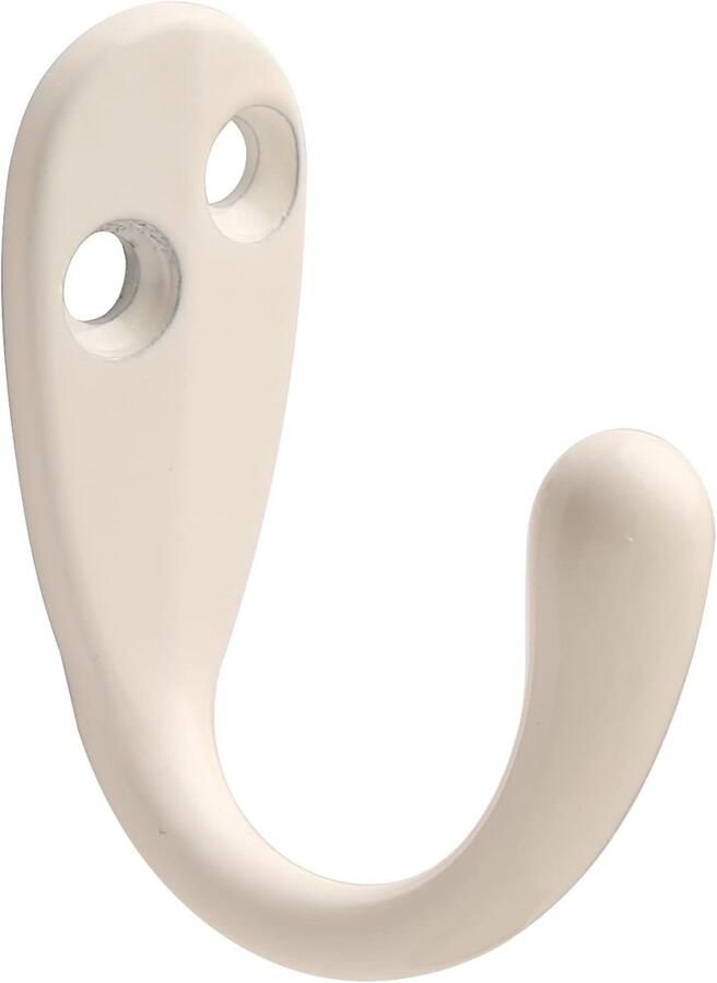 Kapstokhaken Wandmontage 6 Stuks met Schroeven Wit