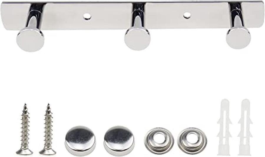 Kapstokhaken Wandmontage Roestvrij Staal voor Badkamer en Kleding