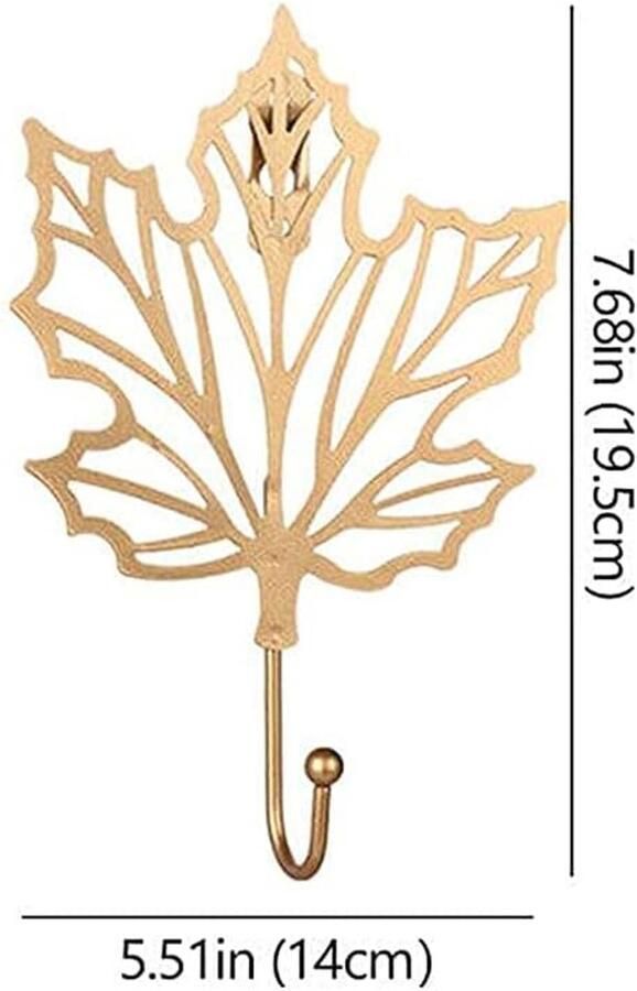 Kapstokken 3 stuks decoratieve haken zelfklevende haken bladeren gietijzeren decoratieve muurhaken gordijn voor haken metalen muurhoedenhaken kapstokken tuinhaken decoratieve haken voor badkamer keuken