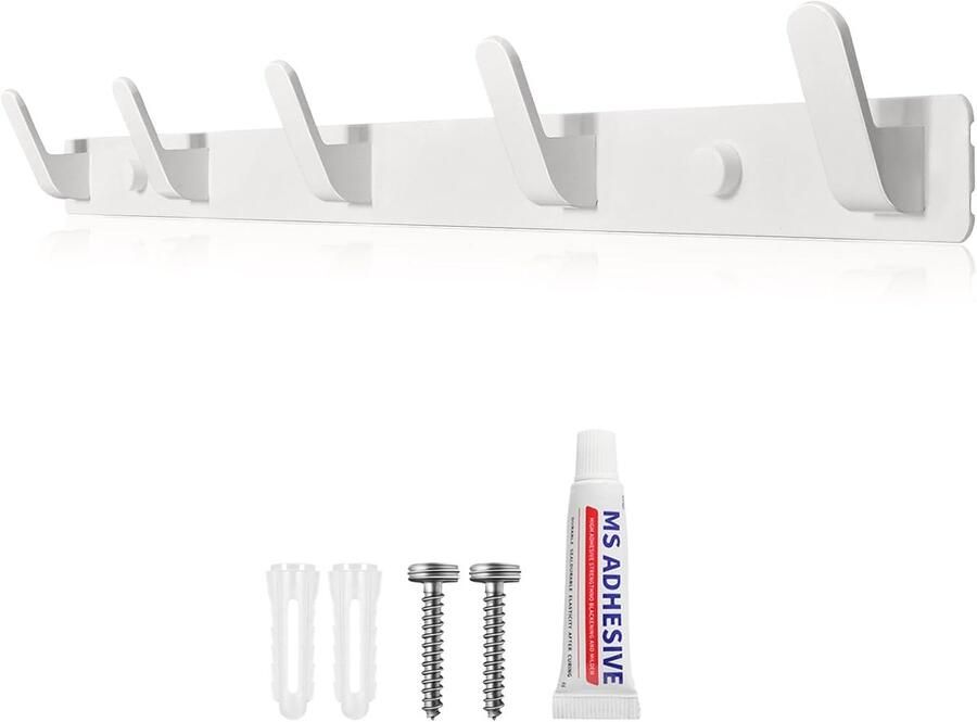 Kapstokken Wandmontage Roestvrij staal Heavy Duty 5 haken