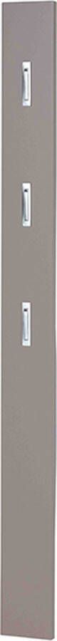 Kapstokpaneel Colori Mat Zand MDF 3 haken Breedte 15 cm Diepte 4 cm Hoogte 170 cm
