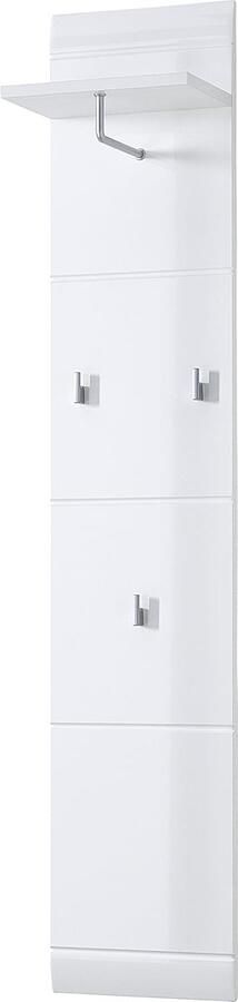 Kapstokpaneel hoogglans wit modern design 1 stuk