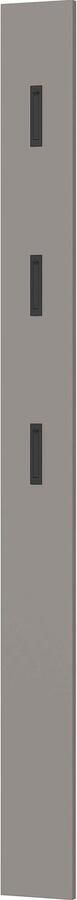 Kapstokpaneel Miles Grijs 3 haken Breedte 15 cm Diepte 3 cm Hoogte 170 cm