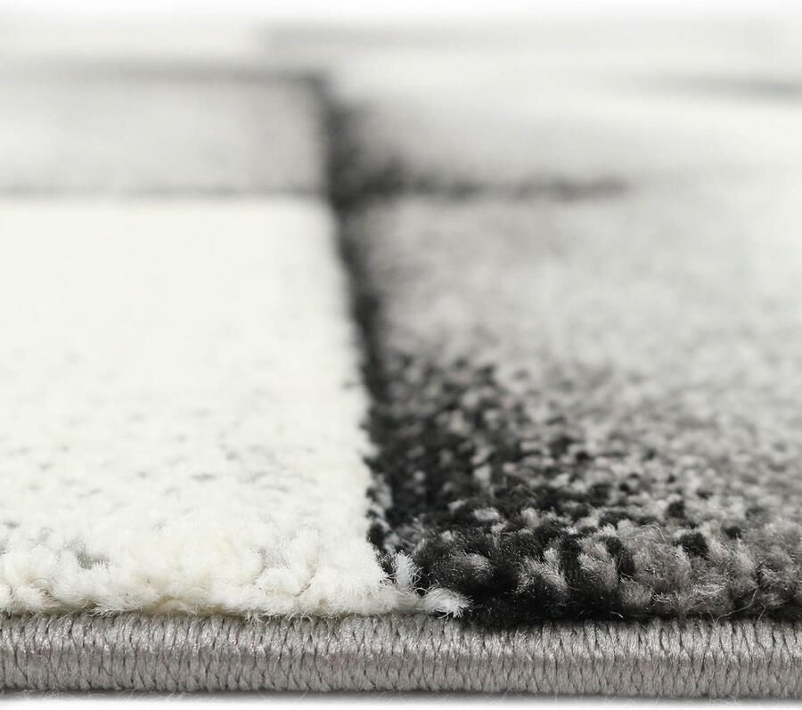 Karpet24 Brilliance Antraciet Elegant Vloerkleed voor een Warme Sfeer-80 x 300 cm