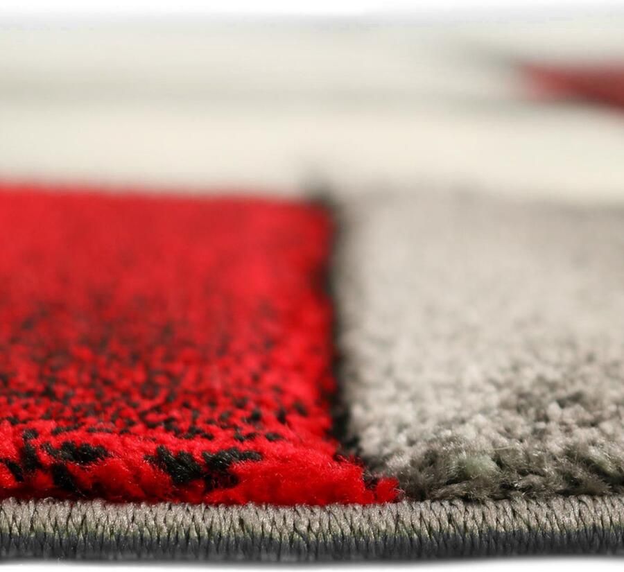 Karpet24 Brilliance Rood Elegant Vloerkleed voor een Warme Sfeer-80 x 300 cm