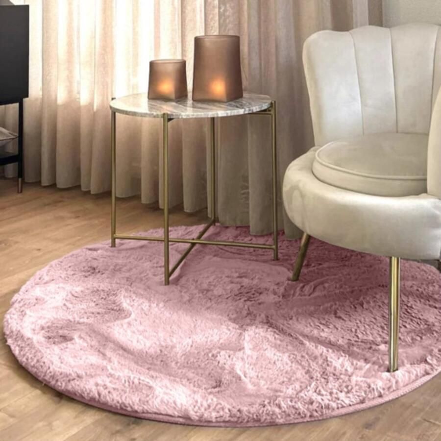 Karpi vloerkleed Fay oud roze 80 cm