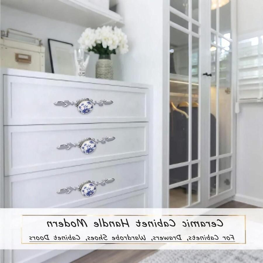 Kast grepen 2 stuks set handbeschilderd keramische ladegrepen moderne stijl