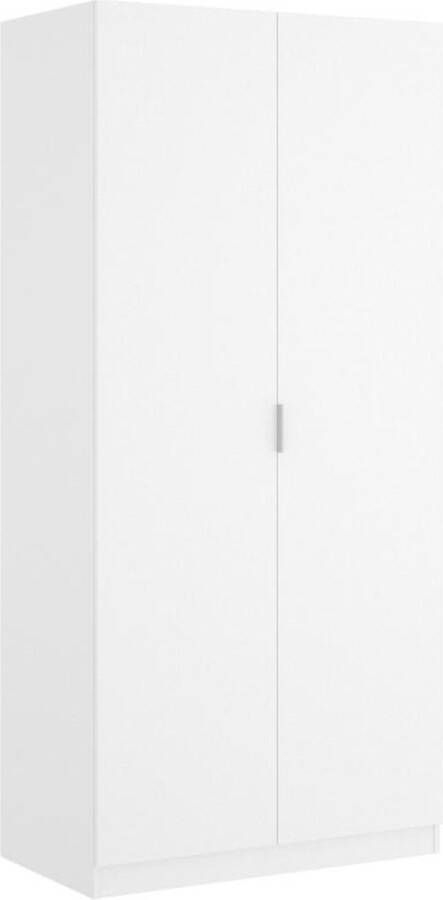 Vente-unique Kast met 2 deuren L81 cm Wit LISTOWEL L 81 cm x H 184 cm x D 52 cm - Foto 3