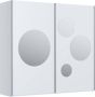 Kast met 2 schuifdeuren Met spiegel L218 cm Wit FISULIO L 218.6 cm x H 205.6 cm x D 62.1 cm - Thumbnail 1