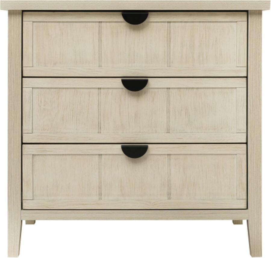 GOTAGEE Kast met drie laden (80×40×80 cm) zijkast opbergkast. Geschikt voor woonkamer slaapkamer studeerkamer en kantoor