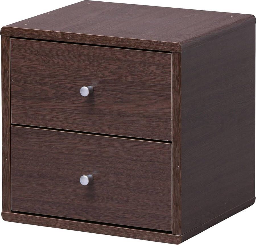 Kast met ladehandgrepen en geleiders