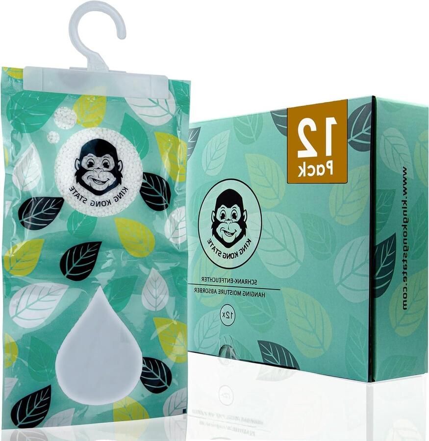 Kast-ontvochtiger 12-pack luchtontvochtiger voor kledingkast high-performance droogmiddel voor het verwijderen van vocht (granulaat)