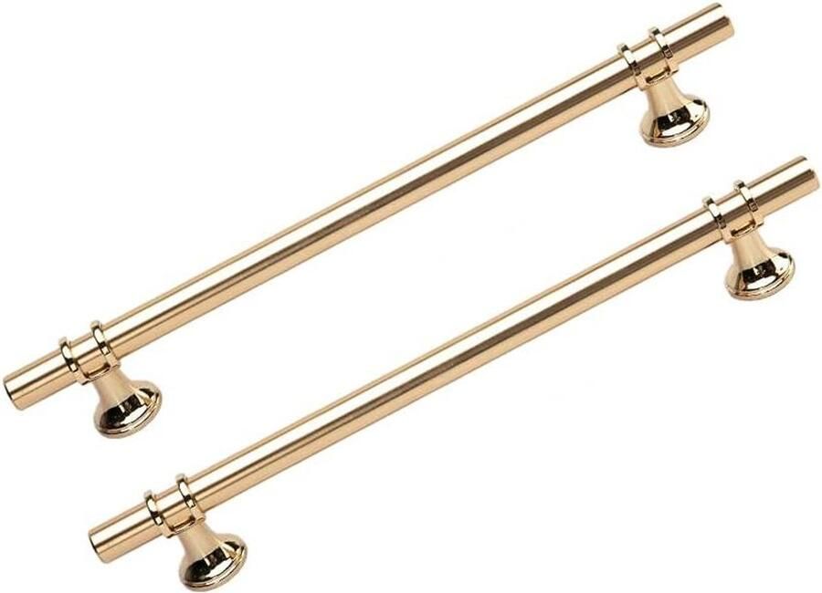 Kastdeurgrepen Meubelgrepen Goudkleurig Zink 2 Stuks Keukenkast Kast Badkamer Garderobe 192mm Modern Design