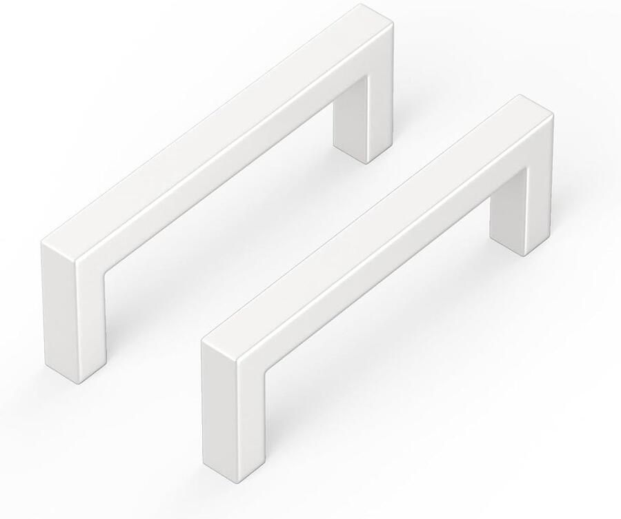 Kastgrepen 5 stuks Meubelgrepen Wit Roestvrij staal 96 mm