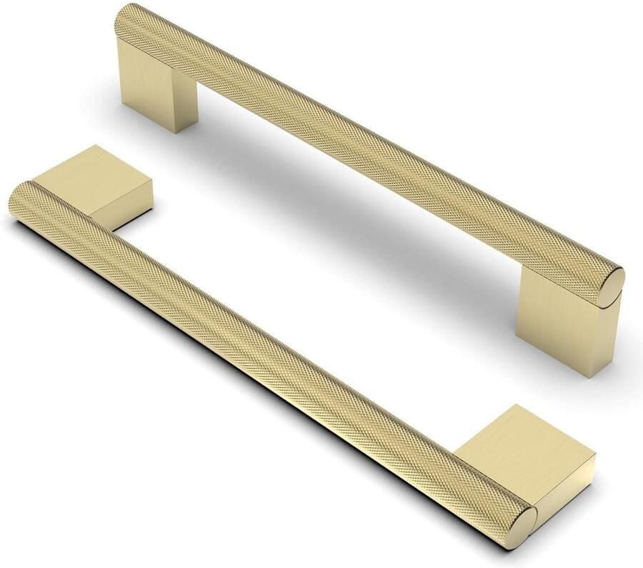 Kastgrepen Geborsteld Messing 10 Stuks 160 mm Boorgatafstand