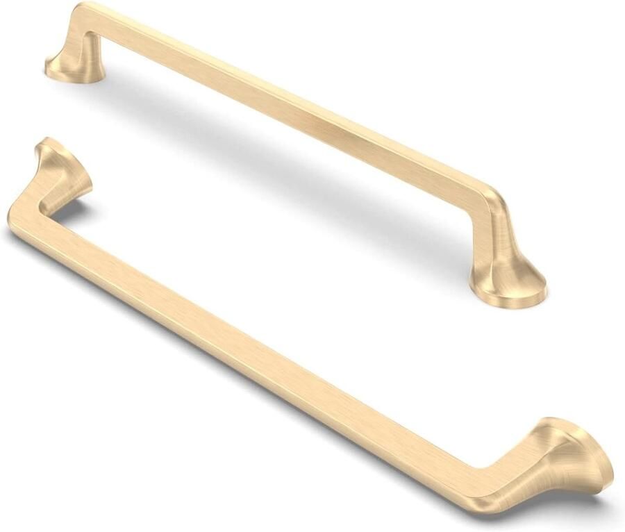 Kastgrepen Geborsteld Messing 10 Stuks 192 mm Afstand