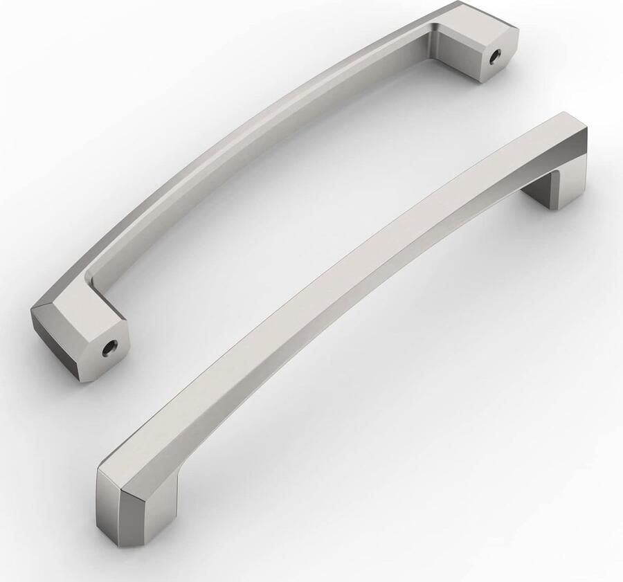 Kastgrepen geborsteld nikkel 10 stuks 128 mm meubelgrepen voor keuken en lade