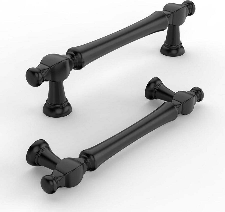 Kastgrepen mat zwart 10 stuks meubelgreep 96 mm ladegrepen deuren keukens kisten commodesYPREnten kasten