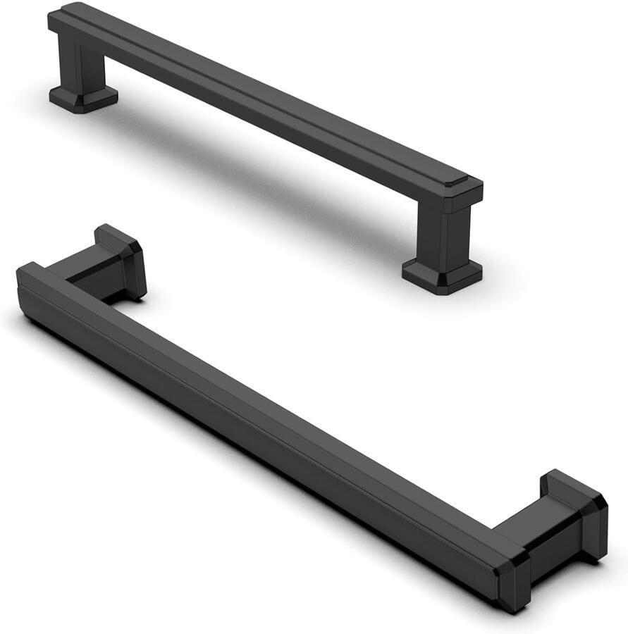 Kastgrepen Mat Zwart Meubelgrepen 10 Stuks Zinklegering Gatafstand 128 mm