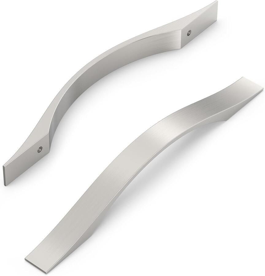 Kastgrepen Meubelgrepen 10 stuks Geborsteld satijn-nikkel 128 mm