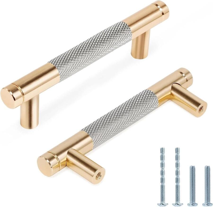 Kastgrepen Meubelgrepen 96 mm 6 stuks Aluminium