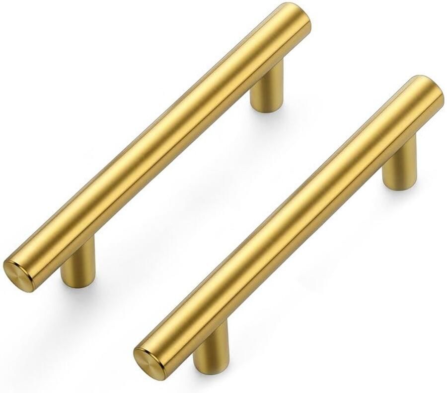 Kastgrepen Roestvrij staal 20 stuks Goud 76 mm