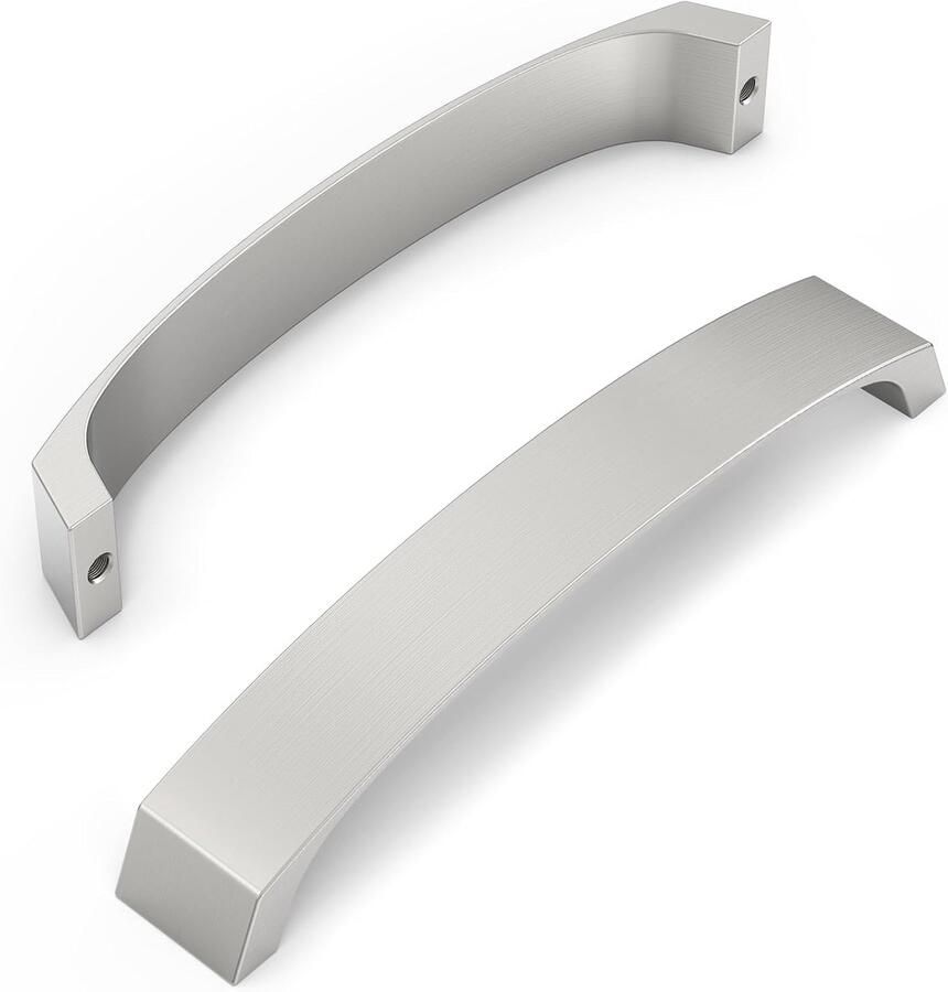 Kastgrepen Set 10 Stuks Geborsteld Satijn Nikkel 160 mm