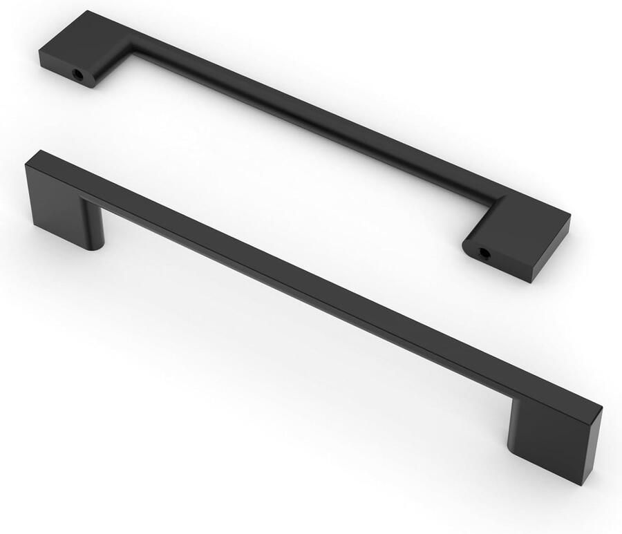 Kastgrepen set 10 stuks zwart 160 mm