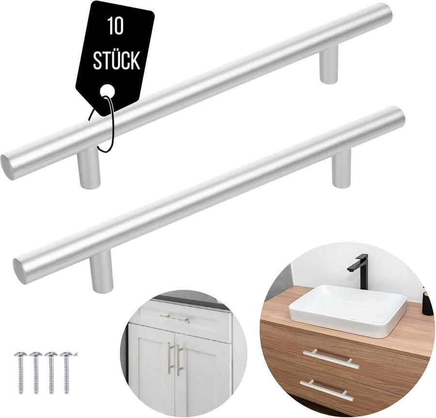 Kastgrepen set van 10 stuks Meubelgrepen voor keukens Universele handgrepen