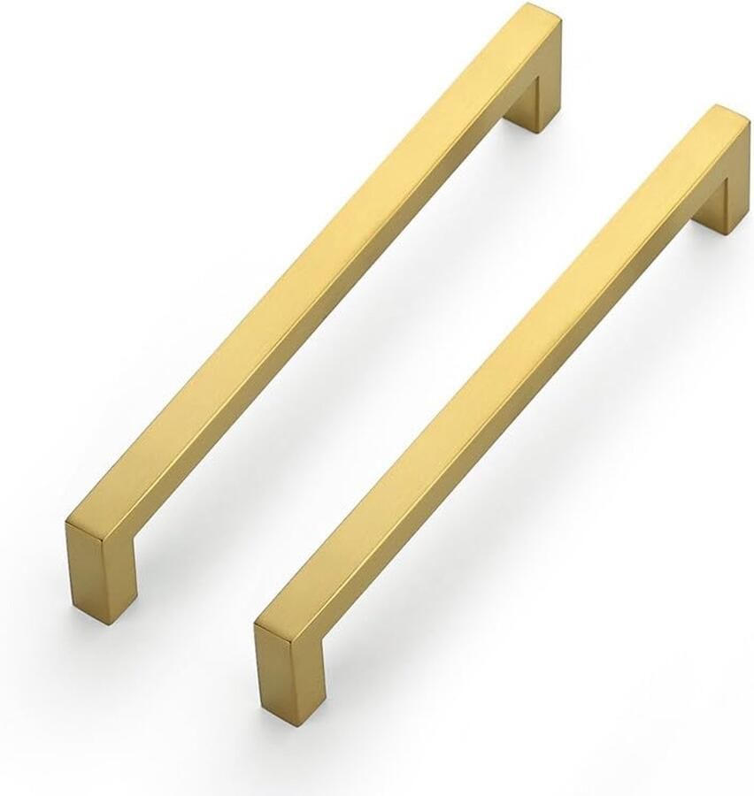 Kastgrepen Set van 25 Meubelgrepen voor Keukenkasten en Meubels Roestvrijstalen Deurgrepen 192 mm Goudkleurig