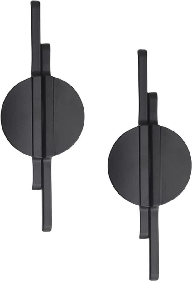 Kastgrepen set van 4 moderne stijl zwart zinklegering