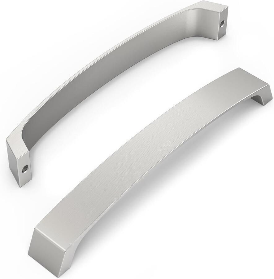 Kastgrepen voor meubels 192 mm geborsteld satijn-nikkel 10 stuks