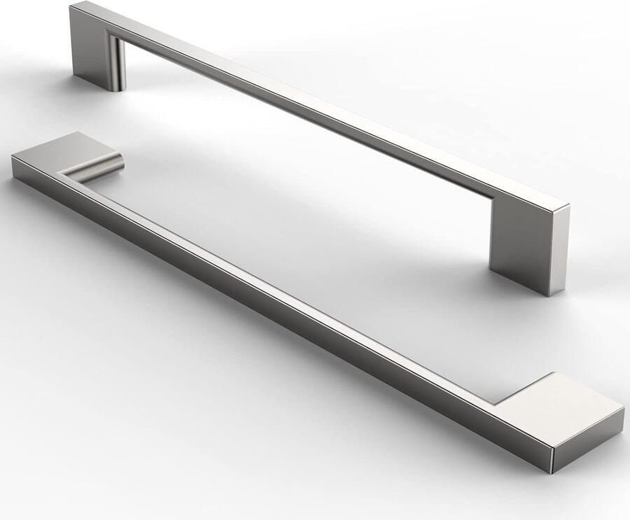 Kasthandgrepen geborsteld nikkel 10 stuks roestvrij staal