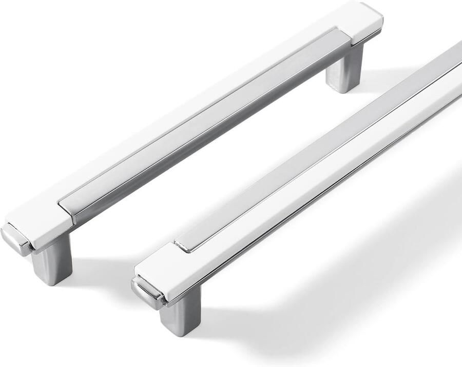 Kasthandgrepen Modern design set van 6 zinklegering 96mm gatencentra