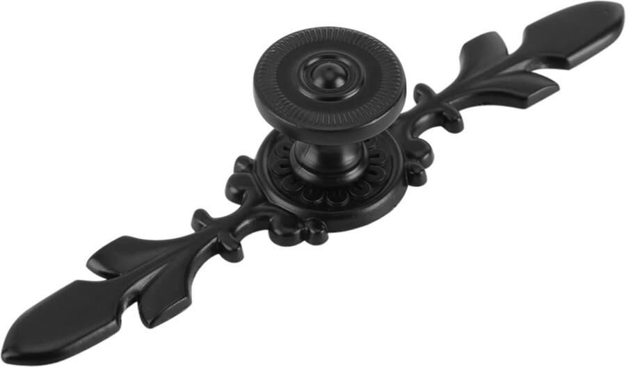 Kasthandgrepen voor laden Zinklegering Retro vintage dressoir handgrepen met schroeven voor lade kast bureau deurknop trek home decor Europese meubels (zwart)