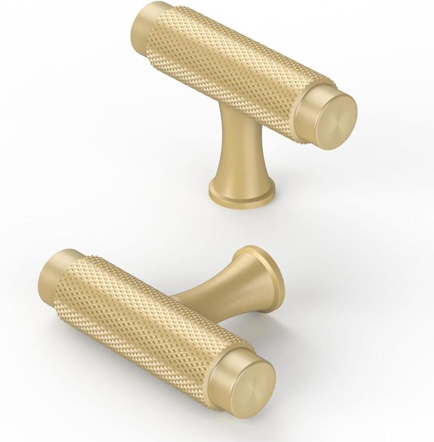 Kastknoppen gekarteld messing moderne meubelgrepen 10 stuks