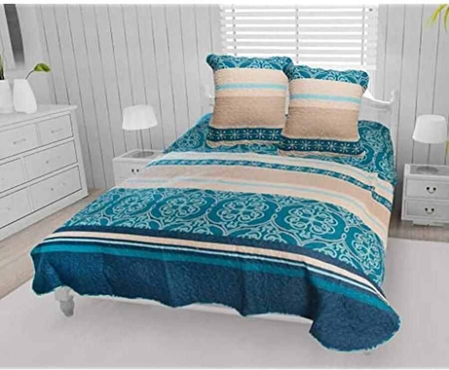 Katoenen Boutis Blauw 240x260 cm