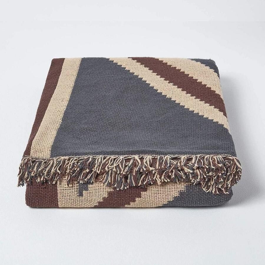 Katoenen deken met Britse vlag Union Jack Plaid 150 x 200 cm voor bed of bank