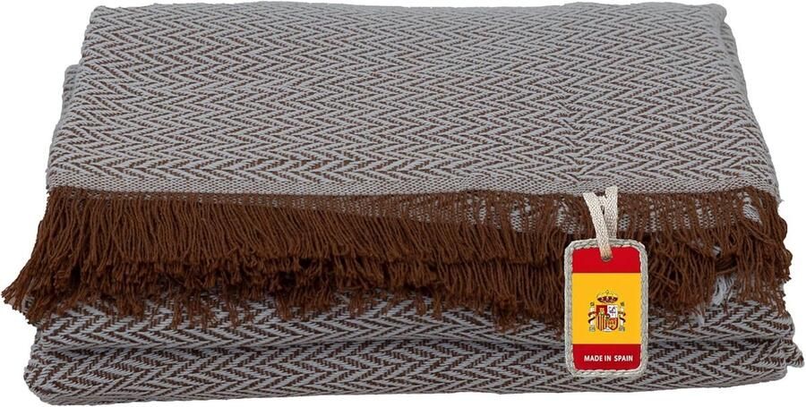 Katoenen Deken Vier Seizoenen Multifunctionele Sprei voor Bank en Bed 230 x 260 cm