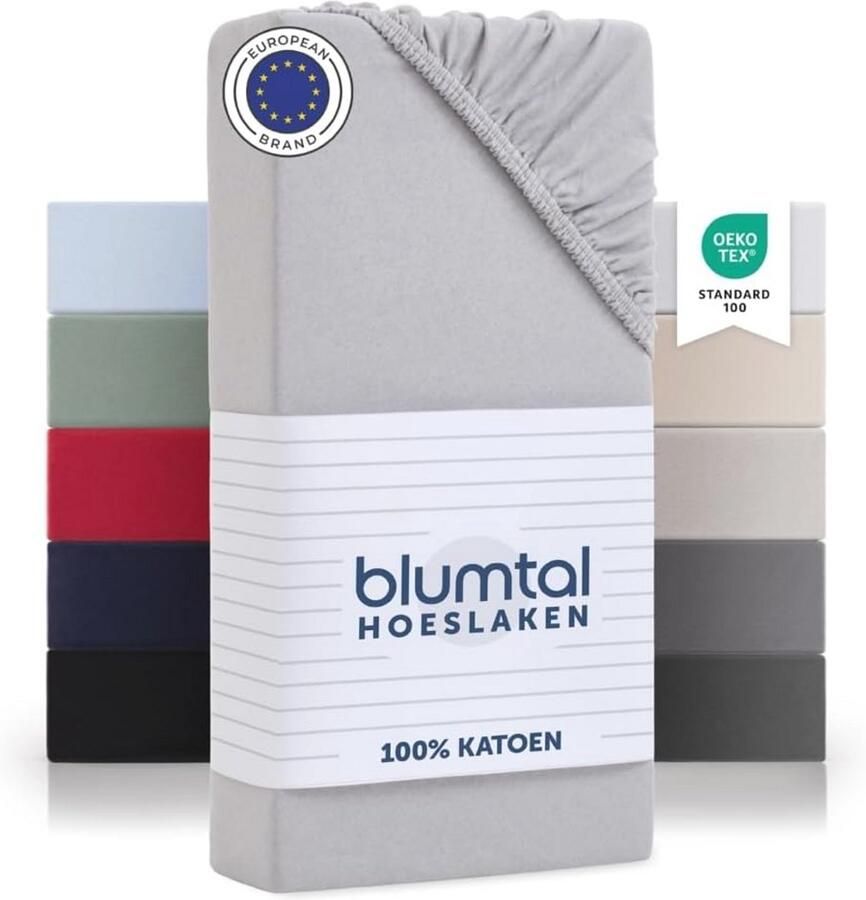 Katoenen Hoeslaken 90x200 Ademend Jersey Hoeslaken voor Matrassen tot 25 cm