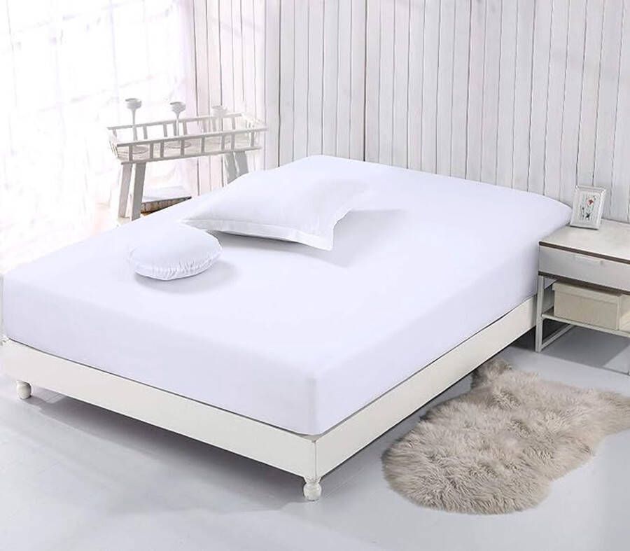 Katoenen hoeslaken Hoogwaardige Kwaliteit Topper Matras Hoeslaken Topper Mattress Fitted Sheet 160_x_200_cm